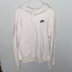 Nike Women's Speckled White Hoodie Sweater